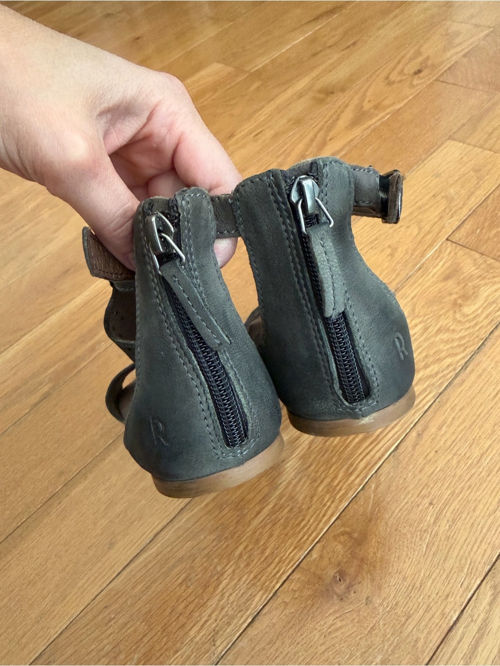 Roan by Bed Stu Kit Leather Sandals Size 7 Bosco Grey - Picture 12 of 12
